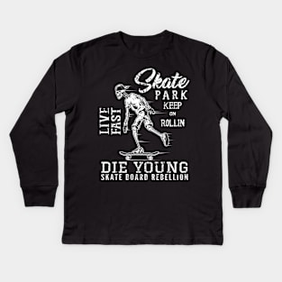 Life Fast Skate Kids Long Sleeve T-Shirt